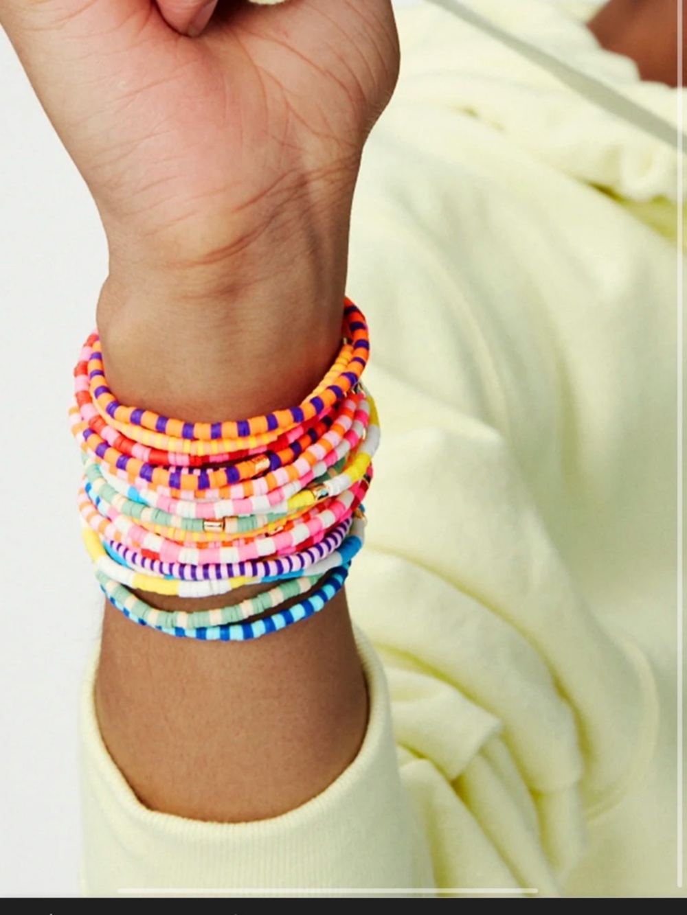 Roxanne Assoulin Authentic Technicolor Stretch Bracelets Set Of 10 NEW